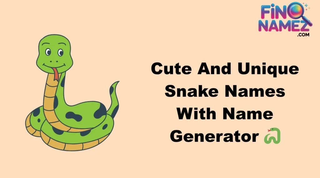 Cute And Unique Snake Names With Name Generator