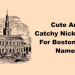 Cute And Catchy Nicknames For Boston With Name